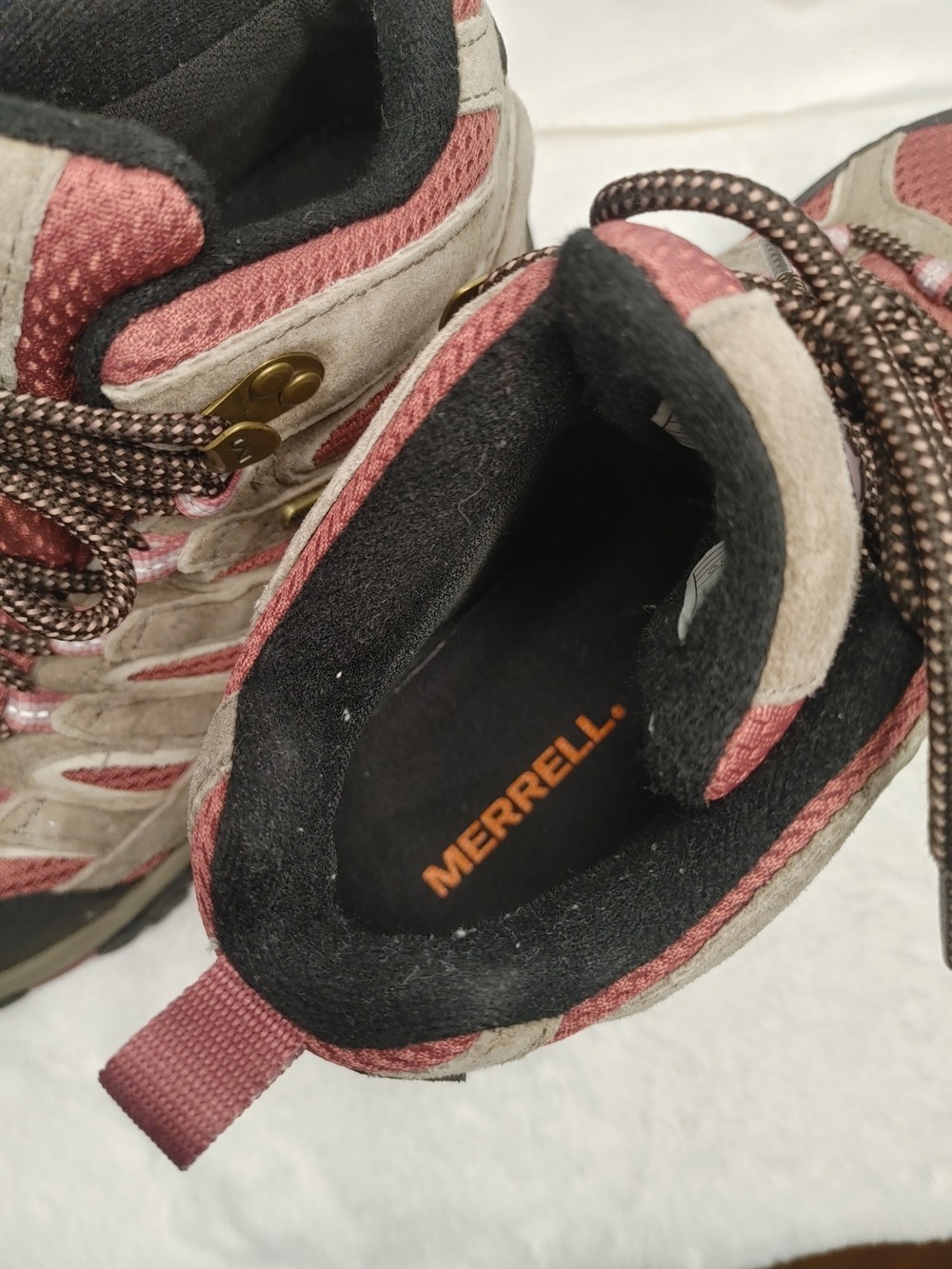 Merrell Boulder Blush Moab 2 Mid Waterproof Hiking Trail Shoes 6.5 - Picture 8 of 9